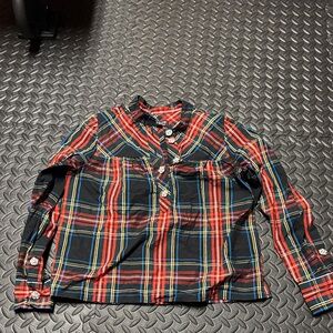 J. Crew Red and Blue Plaid Casual Shirt